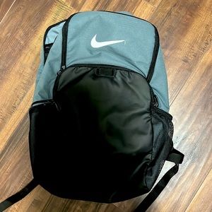 Gray and Black Nike Backpack